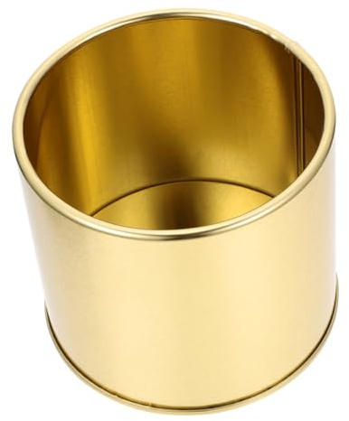 SOIMISS Pot de Fleur Métal Doré Seau Plante Intérieur Extérieur Balcon Bureau Décoratif