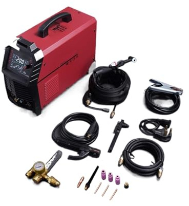 TIG Welding Machine Portable Synergy AC/DC HF TIG Pluse Welder MMA Spot MultiProcess for Home DIY Easy to Use