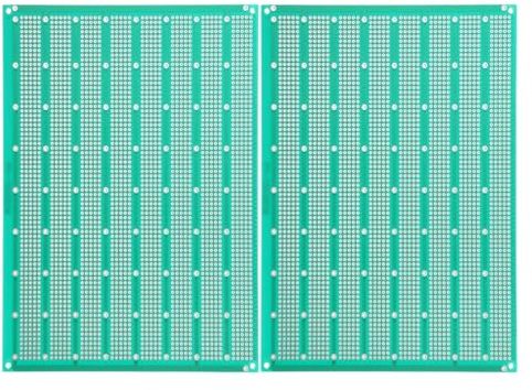 UKCOCO 2 Placas de Circuito Impreso Sola Cara 15x20 Cm, Placa Pcb para Soldadura y Prototipos Electrónicos, Kit Multifuncional para Experimentos de Bricolaje y Proyectos Eléctricos