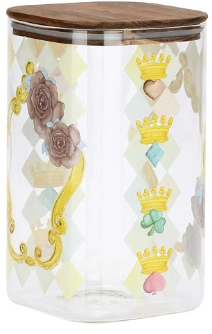 THUN Biscottiera in Vetro Borosilicato Incanto di Primavera, 4 L