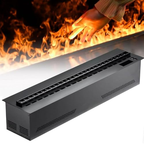 AUTUMFLATGAO 3D-Wasserdampf-Kamin, Elektrischer Wasserdampf-Kamin, 9 Farben, Zerstäubte Flamme, Luftbefeuchterfunktion, Steuerung per App/Fernbedienung/Touchscreen 150cm