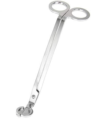 MUXSAM 1pc Edelstahl Kerzedocht Scheren Schneidet Schnupfer,Kerzendochtschneider, Dochtschneider, Dochtschere, Kerzenzubehör, Scherenschere (Silber)