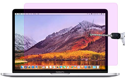 Cqu Netbook Ultra-thin 9H Surface Hardness Anti Blue-ray Explosion-proof Laptop HD Full Screen Film Protect Cover Tempered Glass Film Screen Protector for MacBook Pro 13.3 inch (A1278) Portable Comput