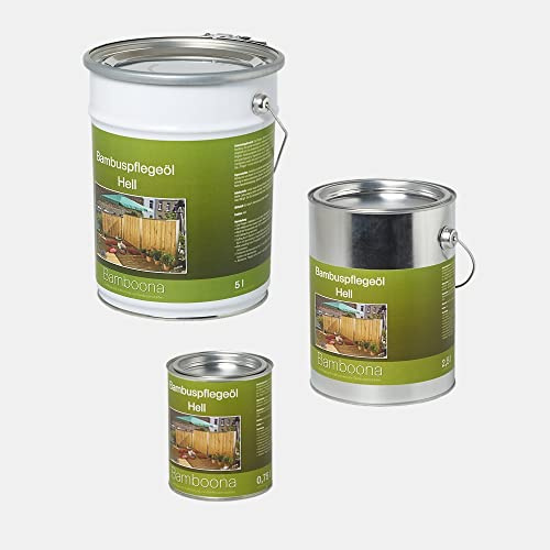 Bambus-Pflegeöl hell - Hochwertiges Ölharz für Zäune, Rohre & Terrassendielen (0,75 L)