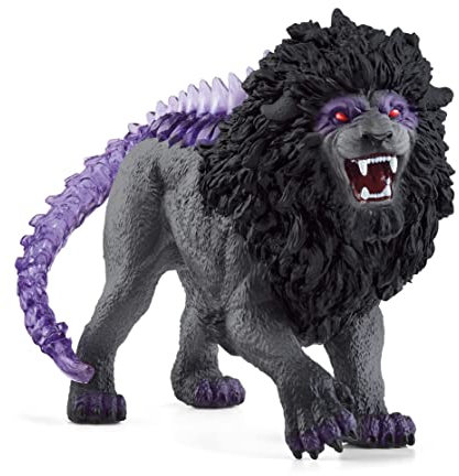 Schleich ELDRADOR Creatures 42555 - Figurine Lion des Ténèbres - Figurine Hautement Détaillée et Réaliste à la Queue Transparente - Jouet pour Garçons et Filles - Cadeau pour Enfants dès 7 Ans