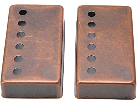 2er-Pack E-Gitarren-Humbucker-Tonabnehmer-Abdeckung Kupfer-Gitarren-Tonabnehmer-Rahmen Tonabnehmer-Abdeckung Gitarren-Tonabnehmer-Hülle Musikinstrument spielen Accessoires Zubehör Für Musikinstrumente