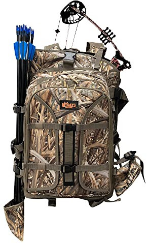 MYDAYS Tactiacl Jagd-Rucksack, Militär-Rucksack, Gewehrhalter, Tagesrucksack mit Gewehr-Tragesystem für Outdoor, Jagd, Camping, Bogen-Packung, Classic