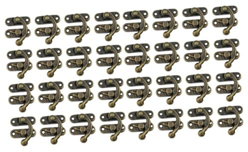 DOITOOL 60stücke Teiliges Eisen-verschluss Hasp Für Holzkisten Robuste Kastenverschlüsse Installieren Für Schmuck Und Aufbewahrungsboxen Rostfrei Und Langlebig