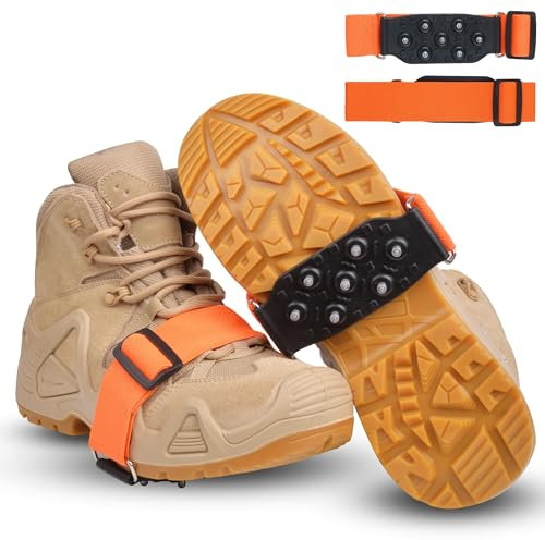 Schuhspikes Spikes für Schuhe Winter Schuhkrallen Steigeisen Grödel Eisspikes Schneespikes für Damen und Herren Anti Rutsch auf Schnee und EIS