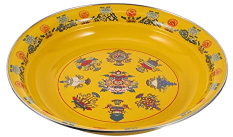 BESTonZON Frutero Esmaltado Vintage Platos De Frutas Esmaltados Platos para Acampar Tazones para Servir De Granja Internacional Cuenco De Sopa Grueso Esmalte Cerámica