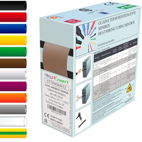 MarketConnect® Guaina Termorestringente Ø 12,7 mm, L 4mt • MARRONE • MINIBOX 2:1 SMALL