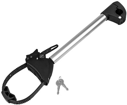 Strap Rahmenhalter lang Ø 25+30mm, Schwarz/Silber