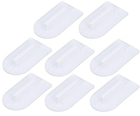 Polisseuse à Glaçage Fondant, 8 Pièces, Grattoirs à Bord de Crème pour Gâteau, Décoration de Gâteau, Grattoir à Sucre, Palette de Décoration, Outils de Décoration de Lissage des