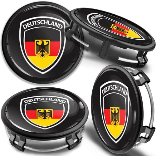 SkinoEu Nabendeckel 75mm kompatibel mit Mercedes 4er Set Nabenkappen cm 74