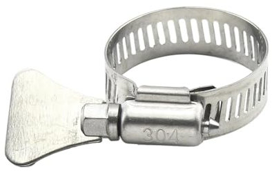 LSDLOUYAQNG Armoured cable clips 2-10pcs Worm Gear Hose clamp 6-95mm Adjustable Key clamp Hose clamp Stainless Steel Water Pipe Automotive Machinery(9-16mm 10pcs)