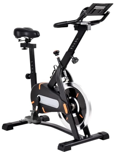 Ciclo Indoor,Ciclo Indoor Fitness, Ciclo de ejercicio en casa tranquilo, Bicicleta de con soporte de almohadilla, entrenador en casa con capacidad de carga de 120 kg para gimnasios, clubes, hoteles en