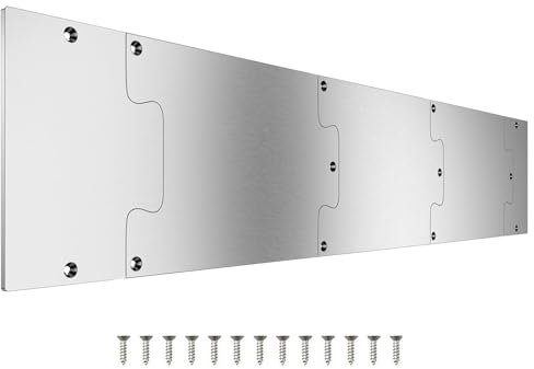 Trittplatte für Innentür, dekorative Metall-Türplatte, Edelstahl, kratzfeste Trittplatte für Wohnzimmer, Schlafzimmer, Garage, Lager