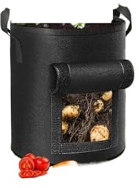 UJEDFHV Sacco per Piante in Tessuto 2 Sacchetti for piantare Patate, Sacchetti for piantare da Giardino con Manici rinforzati, fioriere in Tessuto Non Tessuto Ispessito