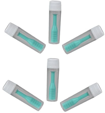 BAZEITFLOW Herramienta para Lentes de Contacto 6piezas Verde con Ventosa y Pinzas Ligeras de Abs para Uso Diario y Viaje Fácil de Limpiar