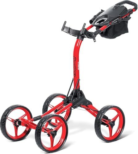 Bag Boy Disc Golf Quad Cart, Quad XL, Rot/Mattschwarz