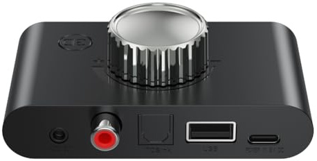BOFRHME Receptor Estéreo Bluetooth 5.4 3D con Salida Coaxial de Fibra Óptica y Reproducción USB. Receptor de Audio Antiguo.