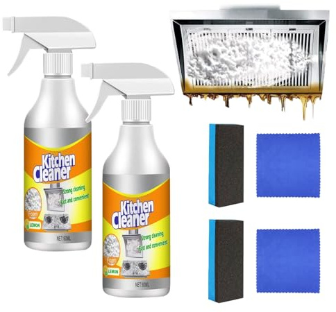 Kitchen Cleaner, puissant nettoyant universel pour la cuisine, pour la hotte, le four, les casseroles, le gril et l'évier.