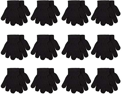 Gelante Toddler/Children Winter Knitted Magic Gloves Wholesale Lot 12 Pairs 9903-001-(2-6Y)