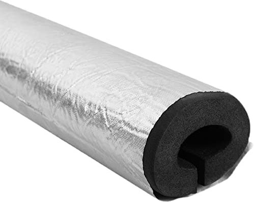 WFENG Rohrisolierung 95 cm lang, für Rohre mit 27-90 mm Durchmesser, Gummirohrisolierung zum Schutz von Rohren und zur Wärmeerhaltung/Thickness 30mm / ID 65mm