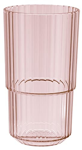 APS Gobelet Linea - Verre Tritan en plastique de qualité supérieure - 0,5 l - Sans BPA - Empilable, incassable - Réutilisable et lavable au lave-vaisselle - 500 ml - Rose clair