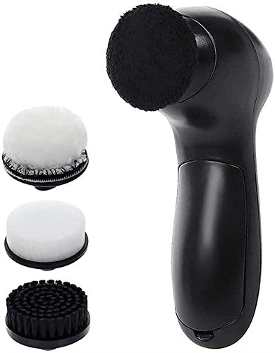 Electric Shoe Shine Kit, Electric Shoe Polisher Brush Shoe Shiner Dust Cleaner Portable Wireless Leather Care Kit for Shoes, Bags, Sofa
