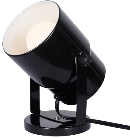 Catalina Lighting 24291-000 Multipurpose Spotlight Accent Lamp, Desk or Wall Mount Lamp for Office, Living Room, Dorm or Bedroom, Smart Home Compatible, Bulb Not Included, 7.5, Metallic Black