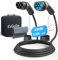 EzGoGo Type 2 Câble Recharge Voiture Electrique, 22kW / 32A / Triphasé / 3,5 mètres/Mode 3, Câble de Charge Rapide Hybride Plug-in pour Véhicule Électrique de Type 2