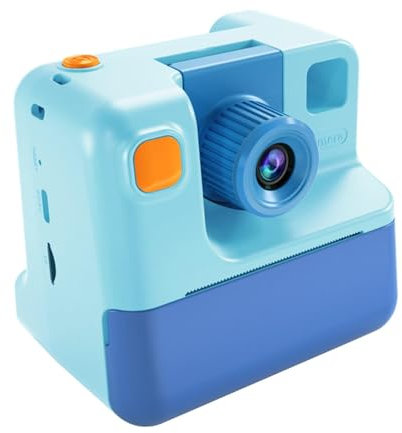 Dickly Kinderkamera, Sofortdruck, kreative, langlebige Selfie-Kamera, stabile Digitalkamera für Jungen und Mädchen, Blau