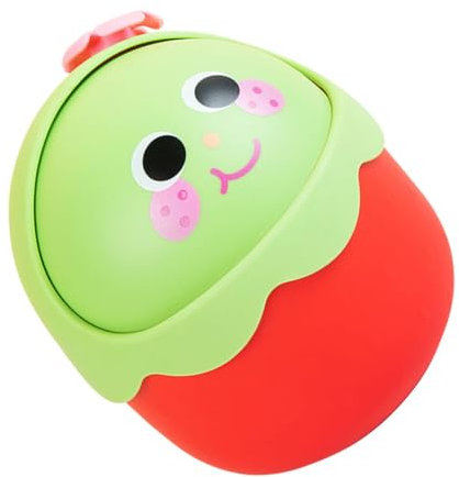 Mini Poubelle de Bureau Fraise Rouge en PP, Corbeille Décorative