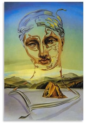 YOOSONG Poster con artista surrealista spagnolo Salvador Dalí, la nascita della divinità, poster decorativo da appendere alla parete, 50 x 75 cm