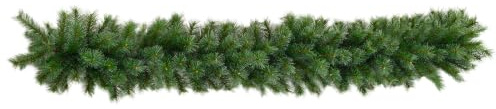 HOMCOM Weihnachtsgirlande 1,8 m Kieferngirlande mit 160 Spitzen, Grün | Weihnachtsdeko, Künstliche Girlande, für Innen & Außen