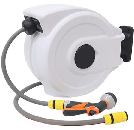 Tubo flessibile dell'acqua retrattile avvolgitubo automatico - avvolgitubo automatico di riavvolgimento | Avvolgitubo per acqua pesante | Avvolgitubo da giardino | Tubo flessibile