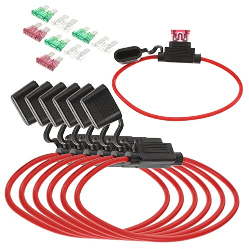 Zerodeko Inline-sicherungshalter Mit Abdeckkappe Standard-sicherungssteckdose Für Auto Elektronik Zubehör