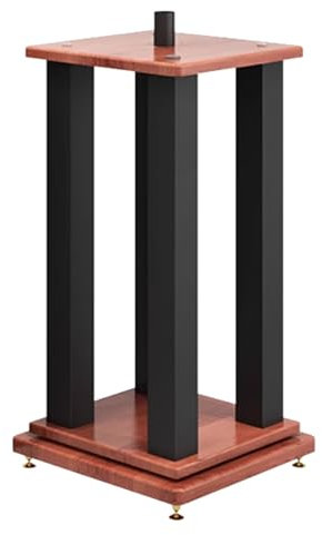 Soportes de altavoces de suelo mejorados para cine en casa y altavoces de estantería, altura ajustable de 38 x 38 x 115 cm, perfecto para altavoces satélite, experiencia de audio superior