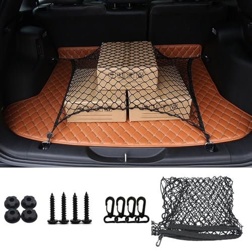SSYYSS Kofferraumnetz Gepäcknetz für Opel Zafira 1999-2023 2024 2025 A B C D,Auto Elastisch Kofferraum Netz mit 4 Haken,Auto Gepäcknetz Wohnmobil Trennnetz Gepäckfixierung Aufbewahrung,70 * 70cm