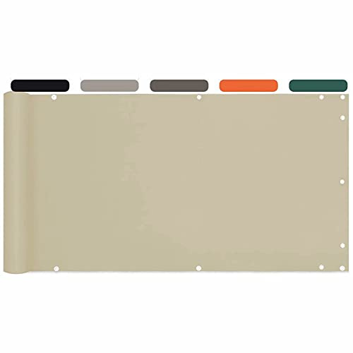 Brise-vue résistant aux UV pour balcon - 85 x 950 cm - Indéchirable - Pour appartements - Parfait pour l'été et l'hiver - Améliorez votre espace extérieur