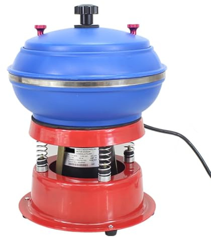 TT-YEC Lucidatrice Magnetica Elettrica per Rocce di Grande capacità, 3,5L/6,2L/12L, Utensile Professionale A Tamburo per La Levigatura di Parti Metalliche, Giada,Capacity 3.5l