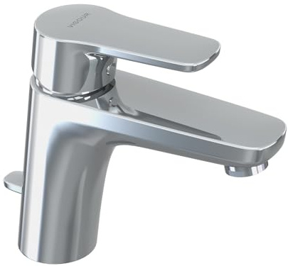 VIGOUR Einhand-Waschtischbatterie derby mit Ablaufgarnitur verchromt | DE