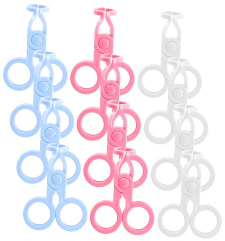 SAFIGLE 12 Pezzi Pinzette per Lenti Contatto Strumento Rimozione e Inserimento Lenti Morbide e Rigide Accessorio Portatile per Uso Quotidiano Pratico e Facile da Usare