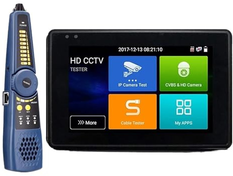 Tester per telecamere CCTV, Tester CCTV for monitor video di sicurezza touch screen da 4 pollici con Wire Tracker for telecamera IP polso Telecamera analogica CVI e CVBS