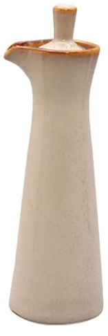 SHINEOFI Aceiteras y Vinagreras de Cerámica Beige 120ml, Recipiente para Condimentos Resistente al Calor, Adecuado para Cocina y Restaurante