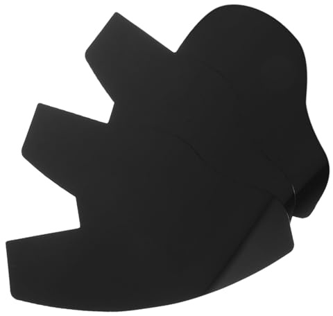 Garneck Bartformungswerkzeug Bartschablonen 3 Stück Haaransatzverstärkungskarte für Männer Haarfaserspray Applikator Schwarzes Design Bart und Haarlinien Formung Zubehör