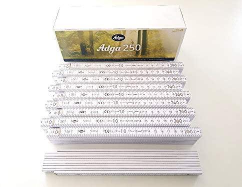 10x ADGA Meterstab 2 Meter Zollstöcke 90 Grad Meterstäbe Winkelanzeige