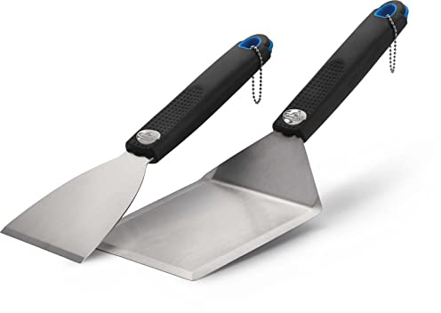 Napoleon 70030 2-teiliges Plancha Werkzeugset Grill Werkzeug Set, schwarz