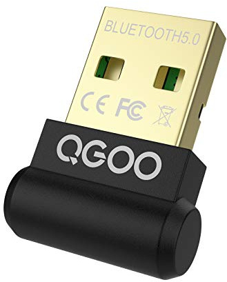 QGOO Adaptateur Bluetooth, Mini dongle Bluetooth 5.0 + EDR pour Haut-parleurs de Casque Bluetooth, Adaptateur Bluetooth pour Ordinateur Portable, recepteur Bluetooth pour Windows 11/10/8.1/8/7